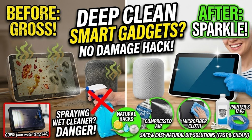 deep clean smart home devices without damaging them