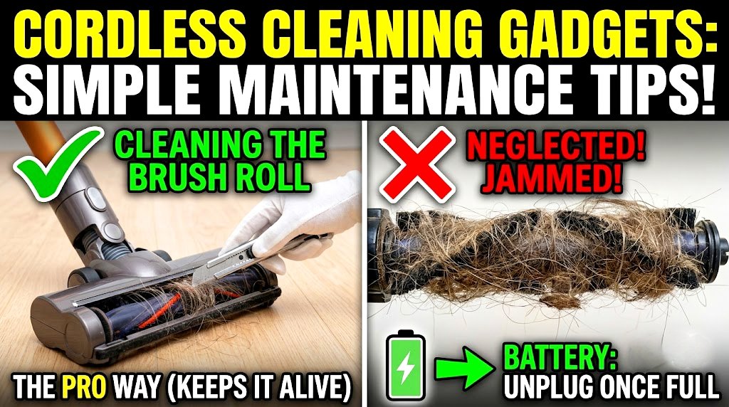 Simple maintenance tips for cordless cleaning gadgets
