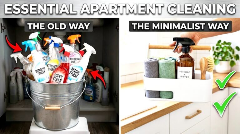 Essential cleaning supplies for apartment deep cleaning